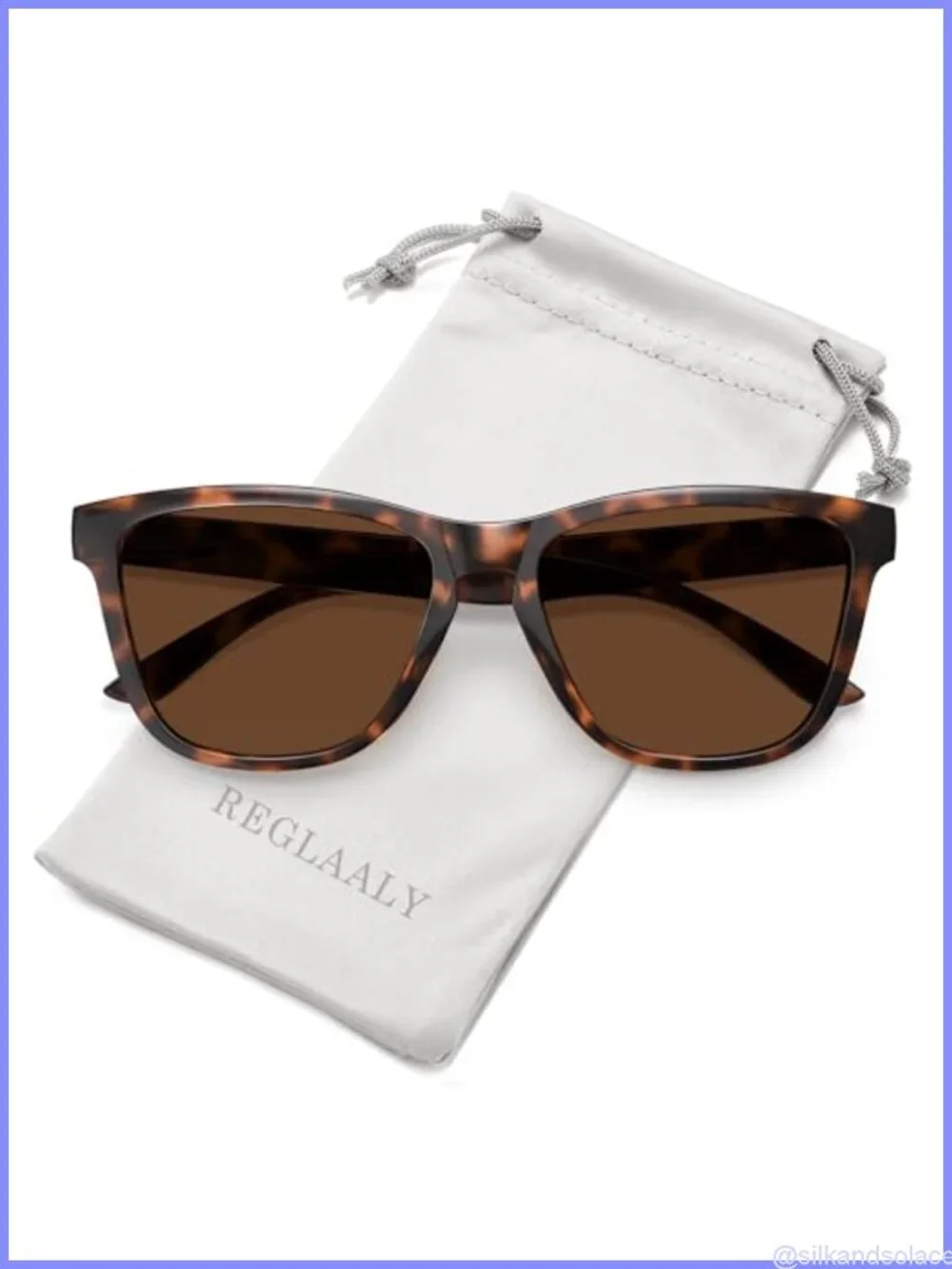 Polarized Retro Square Sunglasses UV Protection Unisex Lightweight Full Frame